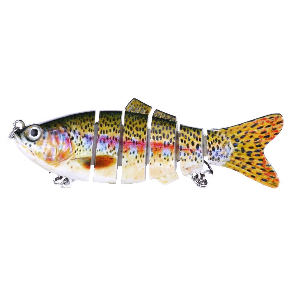 👍Lifelike swimbait crankbait fishing lures 5 pack lot tackle box multi jointed