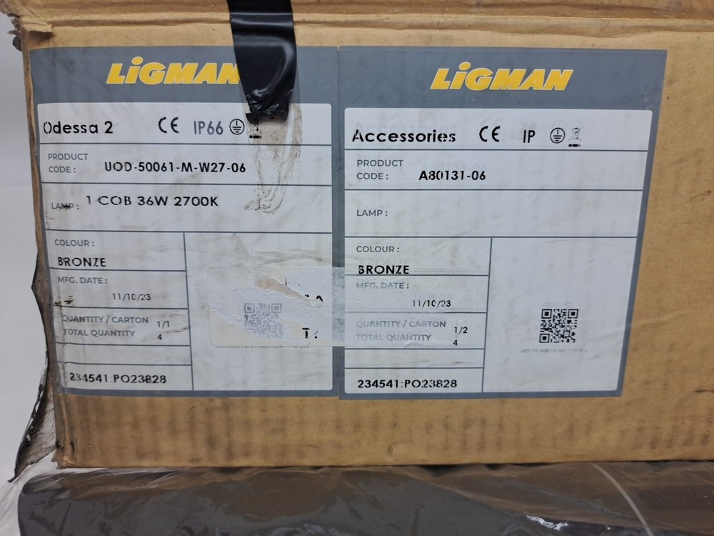 Ligman UOD-50061 Odessa 2 Medium Floodlight, USED