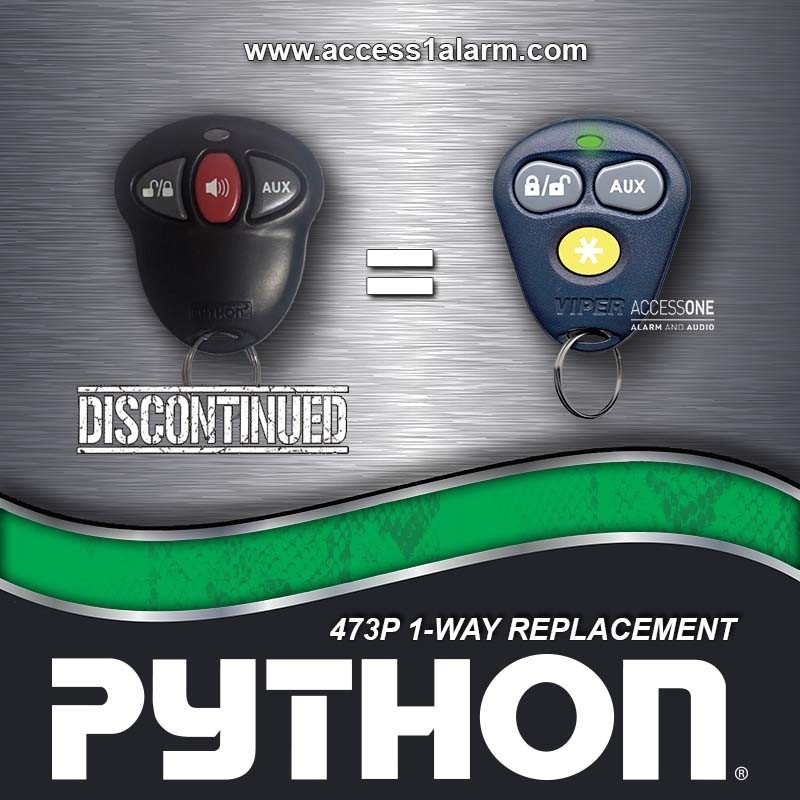 Discontinued Python 473P 3-Button Remote Control Viper 473V Replacement NEW
