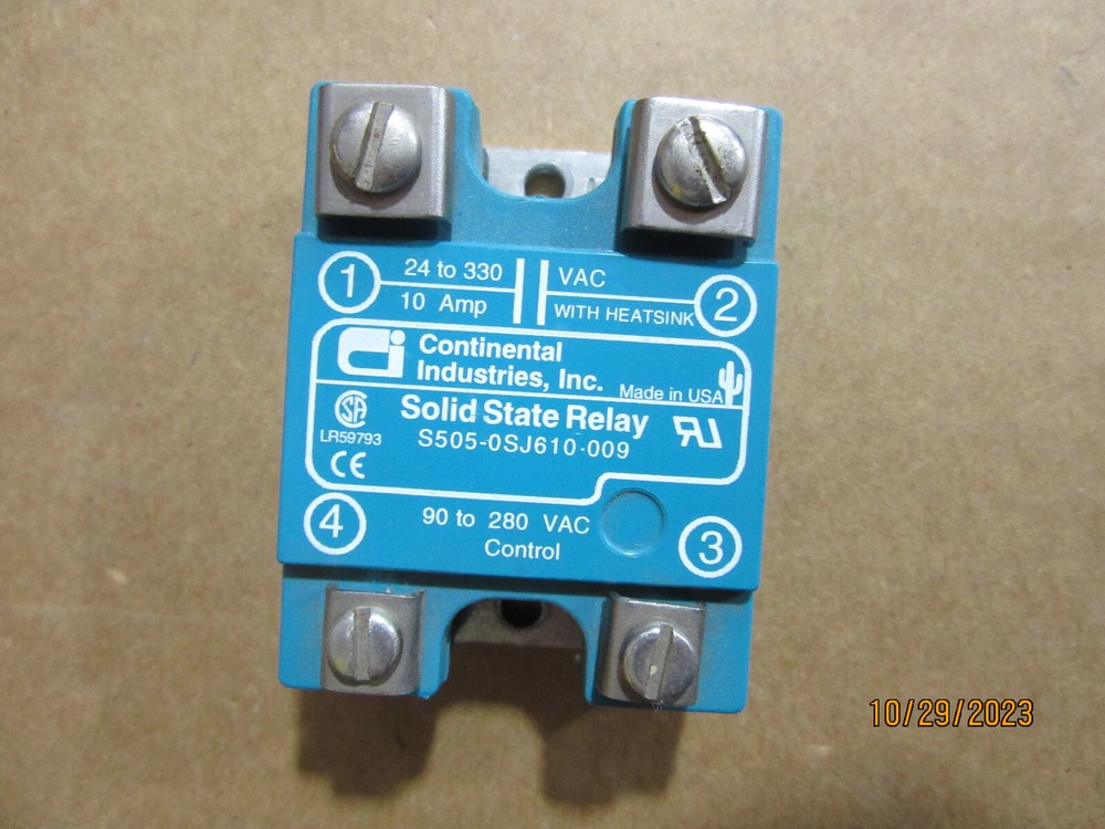 Continental A505-0SJ610-009 Solid State Relay 10A