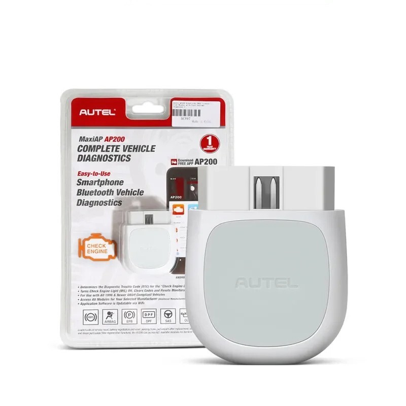 Autel MaxiAP AP200 Bluetooth OBD2 Code Reader with Full System Diagnoses ABS SRS