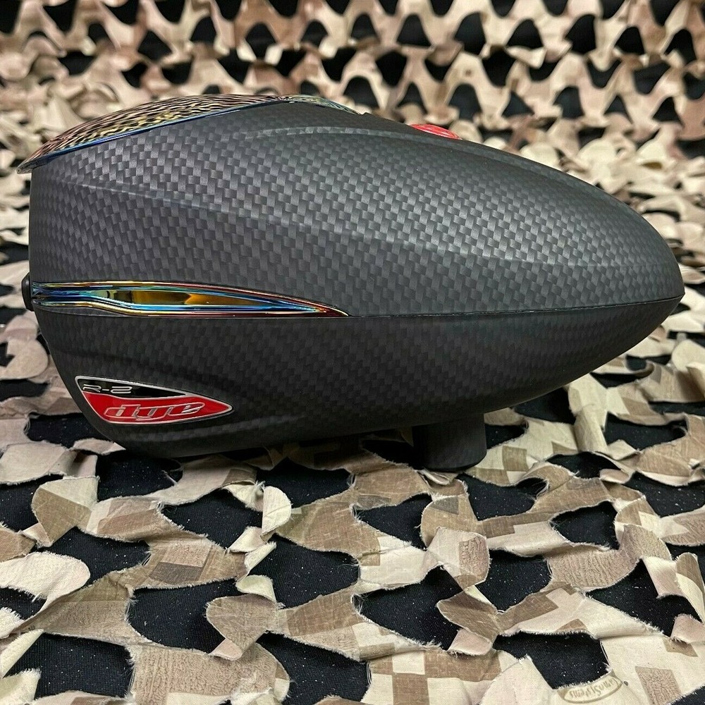 NEW Dye Rotor R2 Paintball Loader - Carbon/Fire