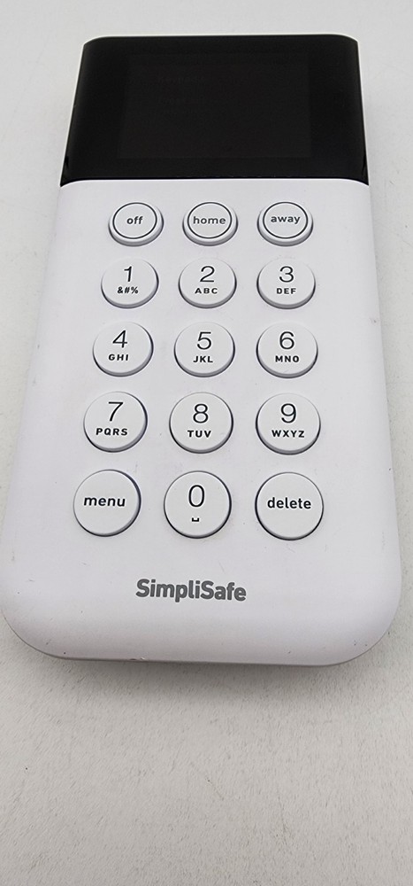 SimpliSafe SSKP3 Security Keypad White Wireless Used Works