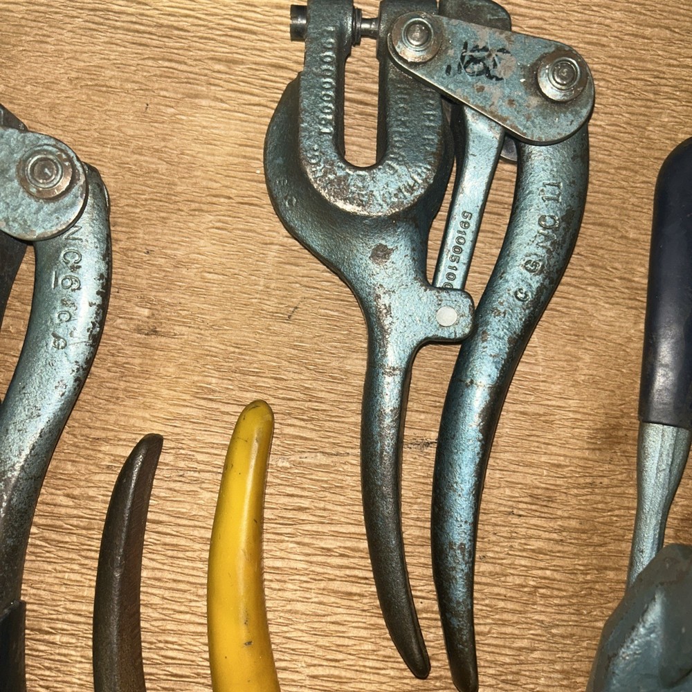 5 PCS.Whitney Hand Punch & Shears