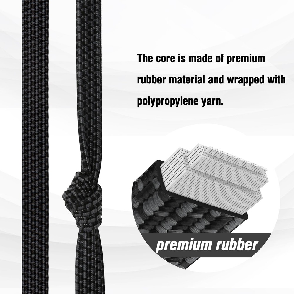 Bungee Cords with Hooks Heavy Duty Flat Adjustable Bungee Cords with Hooks...