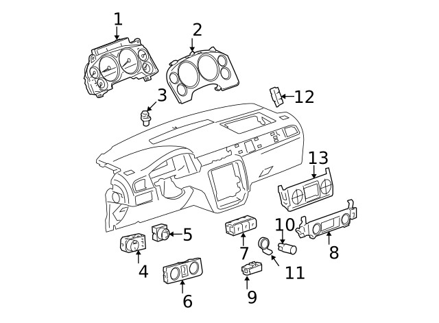 Genuine GM Transfer Case Selector Switch 20860450