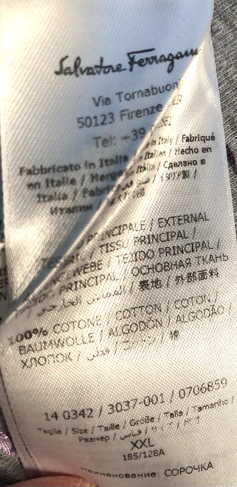 Salvatore Ferragamo Gancini Logo Button Shirt Men's Red XXL