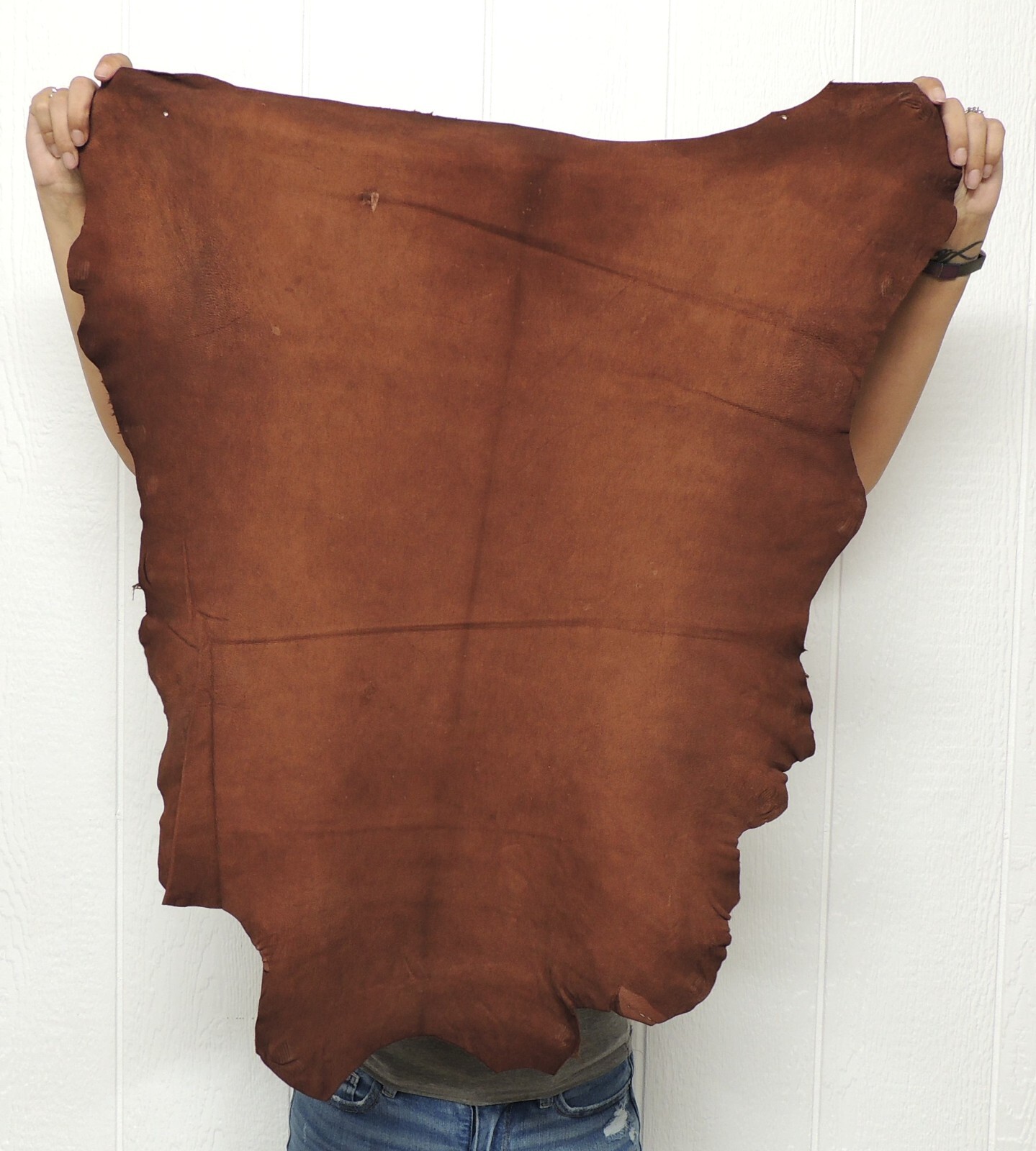 WHISKEY BUCKSKIN Leather Hide for Native Crafts Taxidermy SCA LARP Skin Pelt