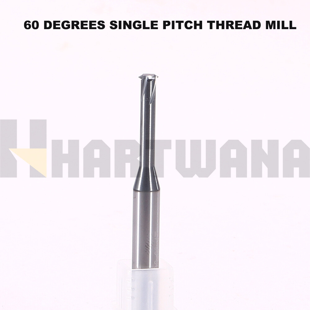 3PCS SINGLE PITCH THREAD M6X1.0 D4.85X20XD6X60X4T MILL - TiALN For 60 Degrees
