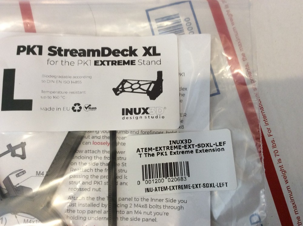 PK1 Extreme Stand Extension for StreamDeck XL (Left Mount)