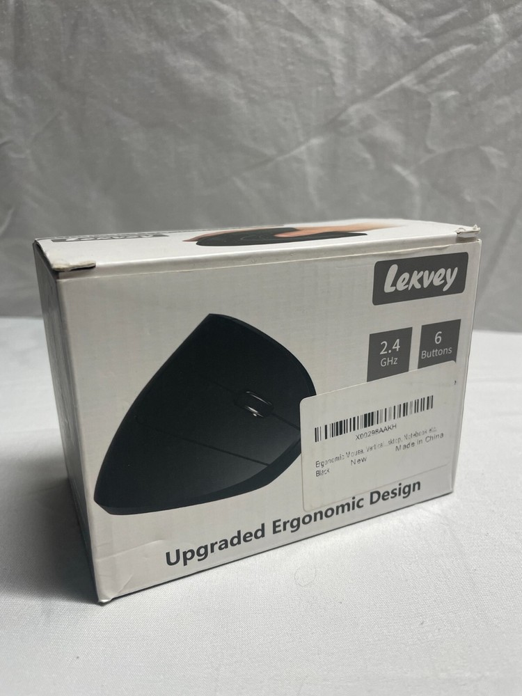 LEKVEY Ergonomic Vertical Wireless Mouse-Rechargeable 2.4GHz Adjustable DPI-PC