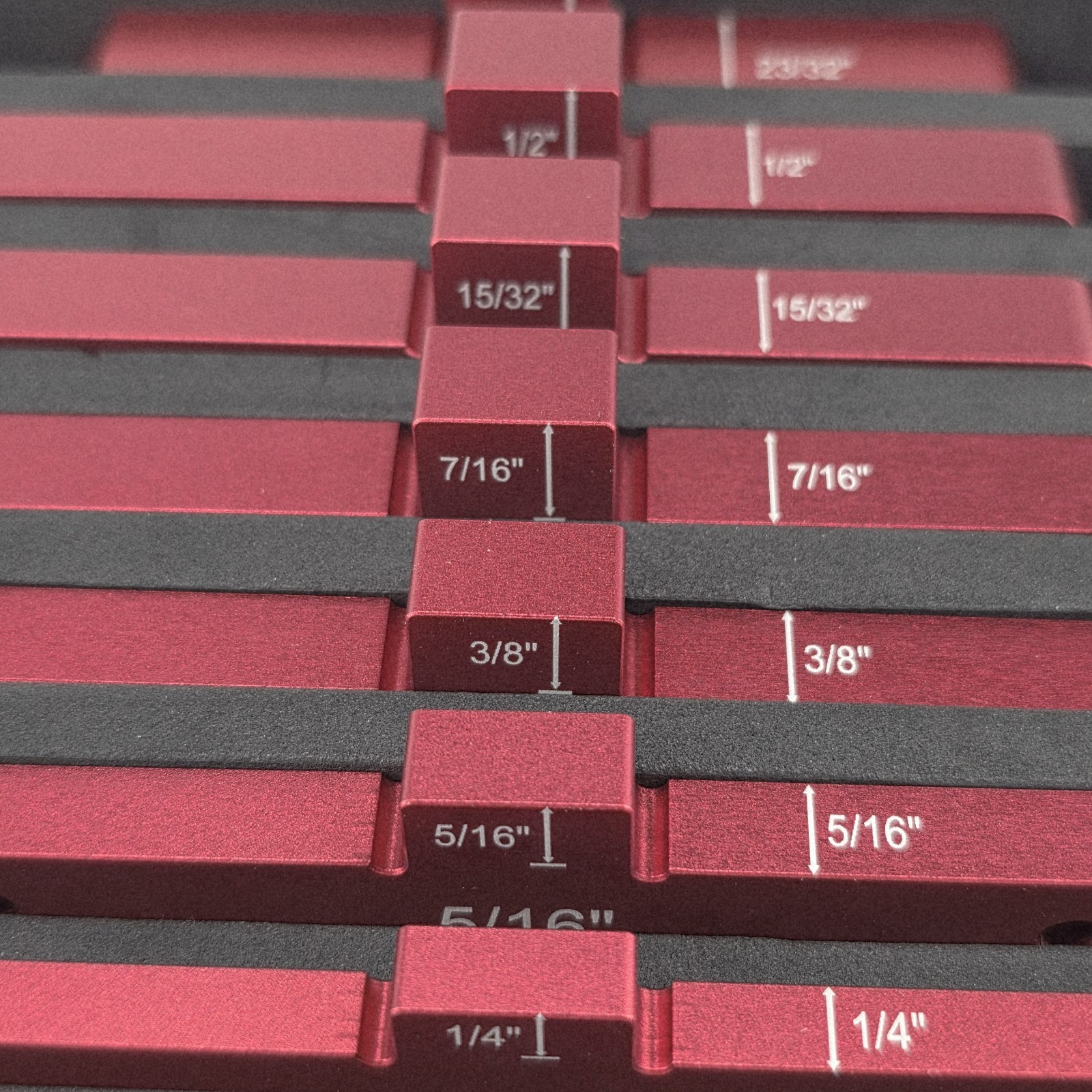 14pcs Aluminum Router Table Setup Bars Precision Setup Blocks Height Gauge Set