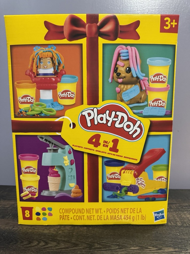 Play-doh 4 In 1 Play Set 8 Pots