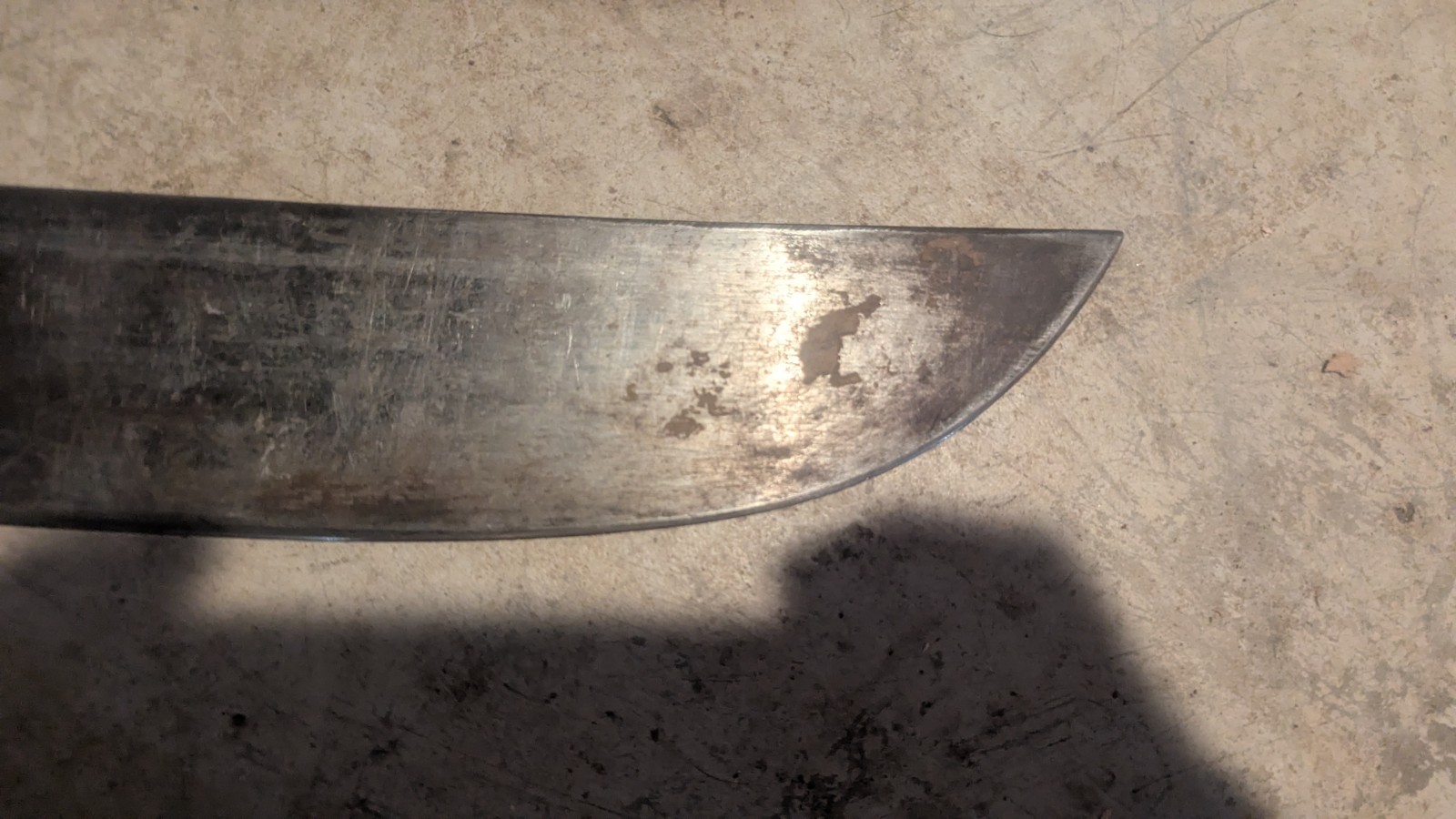 Vintage EL SALVADOR CORNETA Machete No 127 With Leather Scabbard 18" Blade