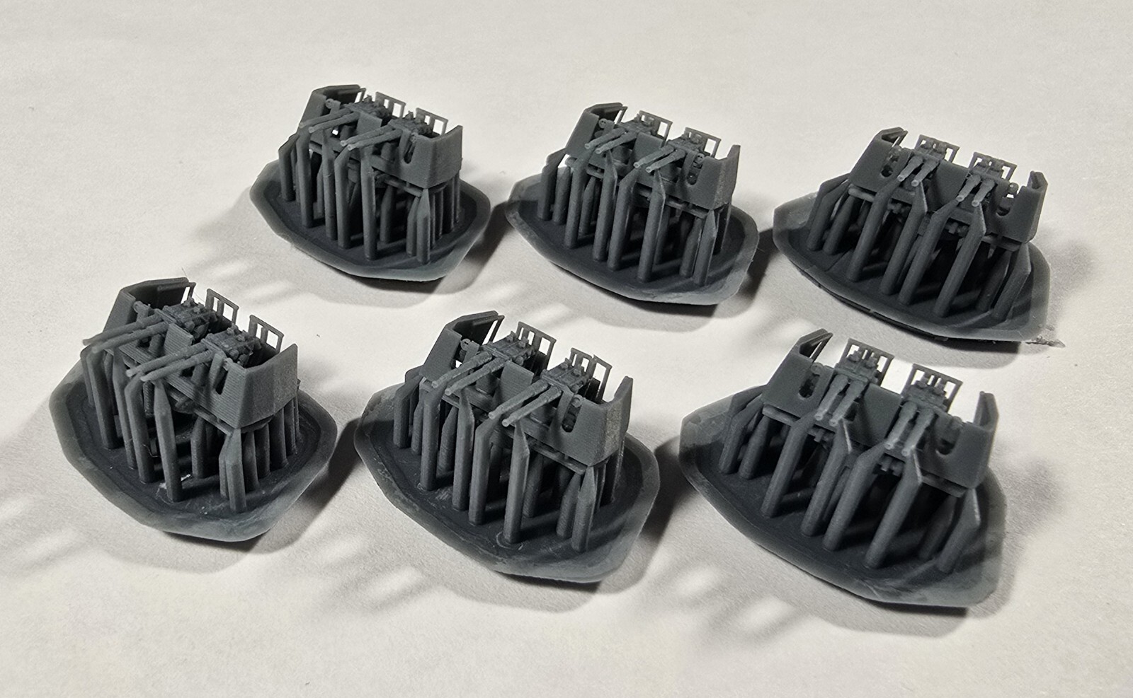 1/350 3D Printed Quad 40mm Bofors AA Guns W Shield X 6 3D Printed