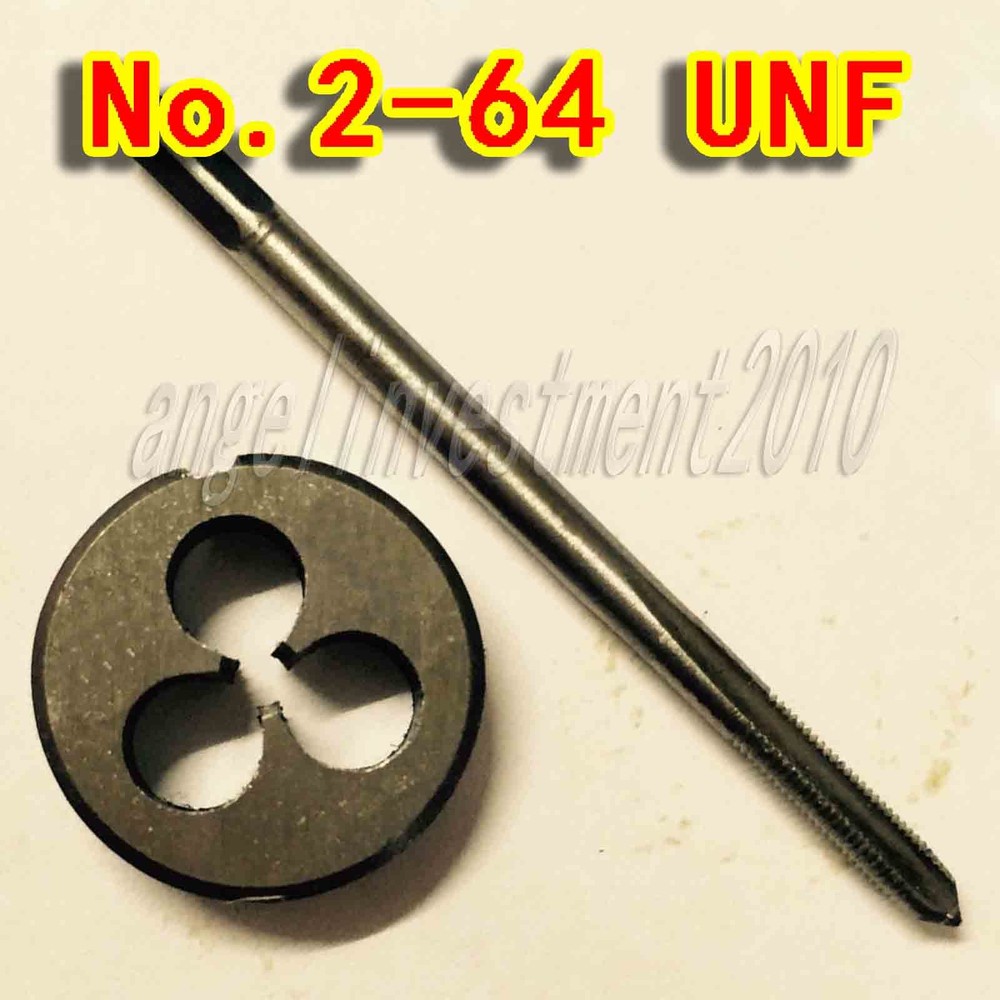 Right Hand No. 2-64UNF Plug Tap Die Threading Tool for Machine UNF 2-64