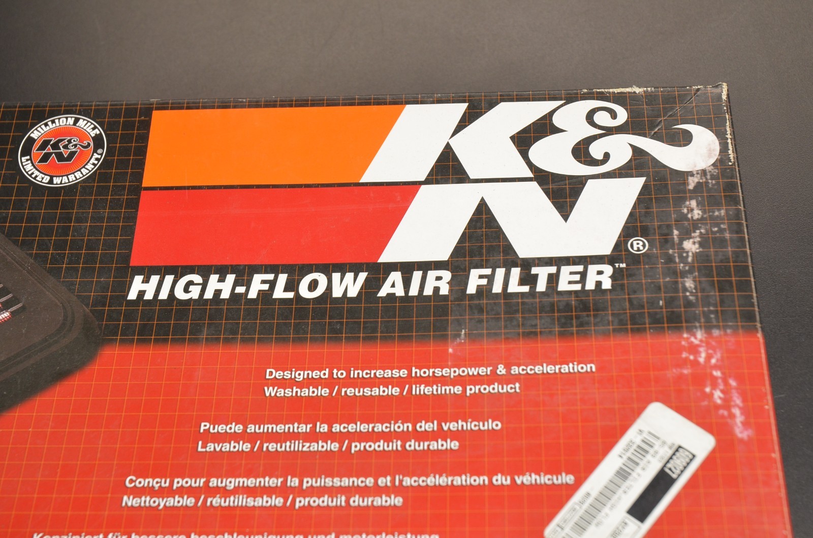 K&N High-Flow Air Filter 1985 1986 1987 1988 1989 Corvette Part #33-2014