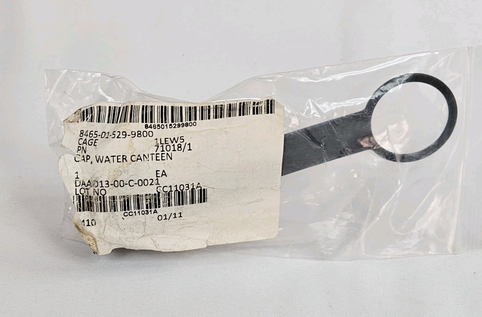 Water Canteen Cap Black 1 Quart/2 Quart NSN 8465-01-529-9800 US Military