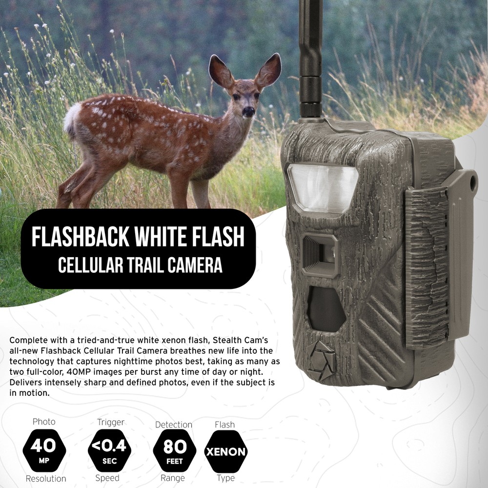 Stealth Cam Flashback White Flash Cellular Trail Camera 2-Pack Bundle
