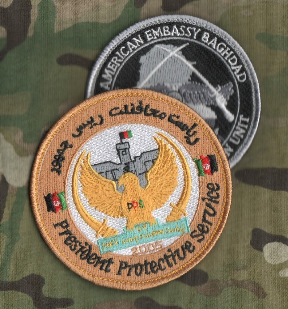 PRIVATE MILITARY CONTRACTOR PMC DIPLOMATIC SECURITY DSS burdock PATCH: RAM SKULL