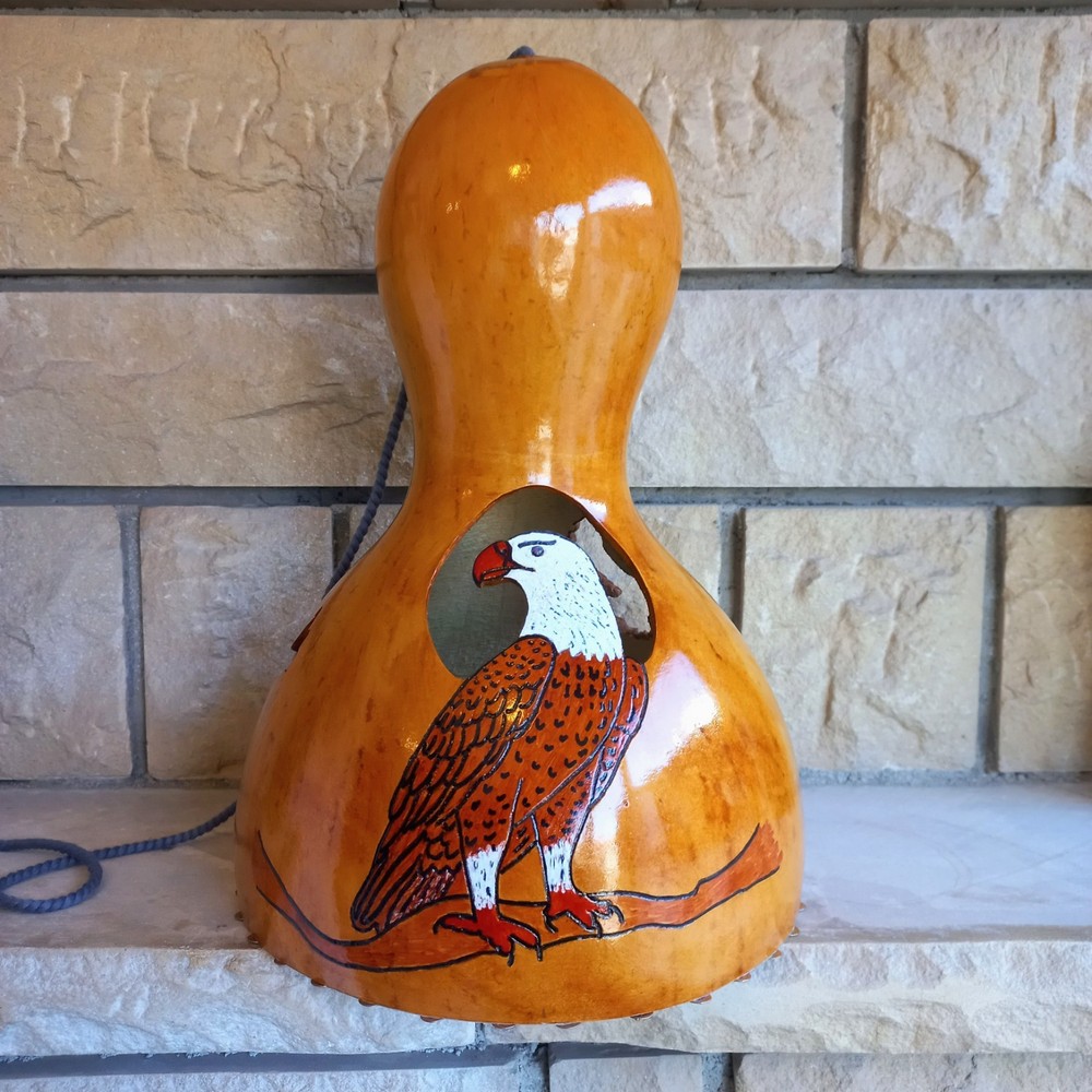 Large Eagle  Thunder Gourd Drum, Thunder Sound Maker, Meditation Drum,