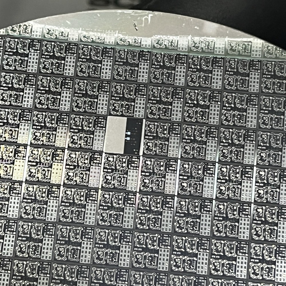 4 Inch Silicon Wafer With Large Detailed Micro-structures, As Pictured