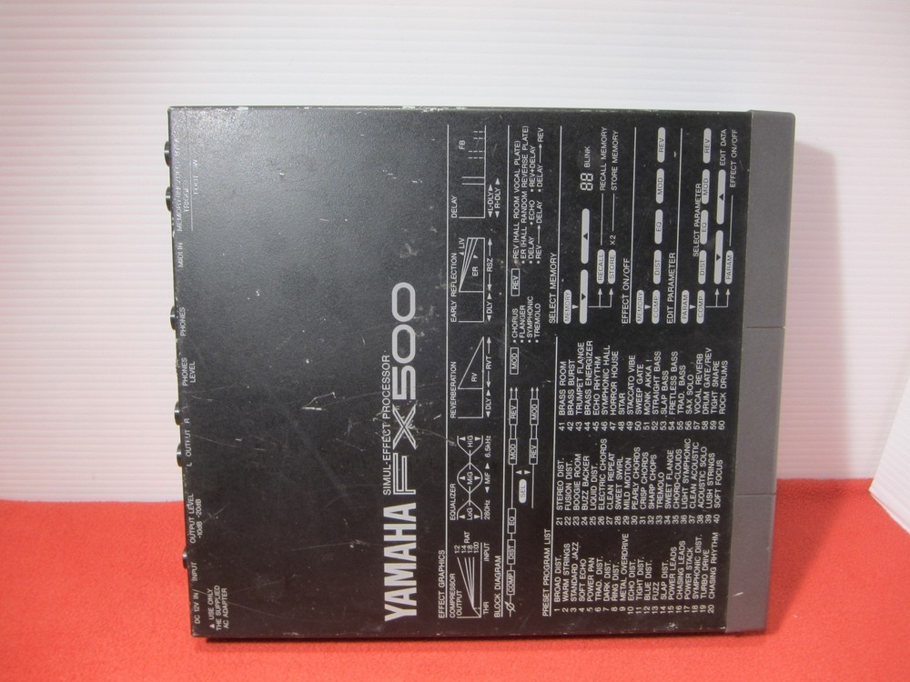 Yamaha FX500 Multi Effects Processor Guitar Effect w/ AC Adapter / Fast Shipping