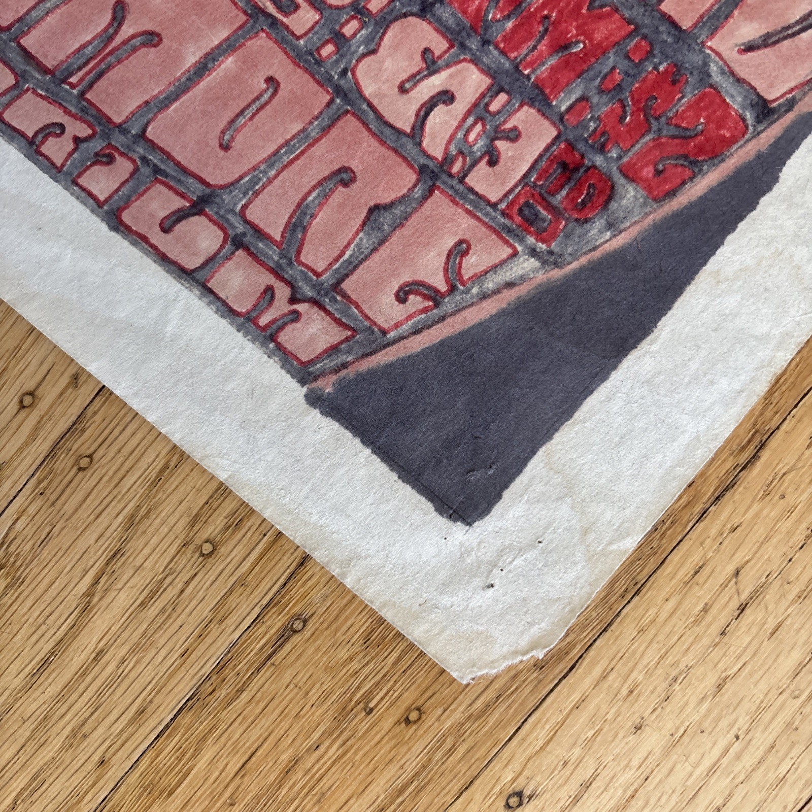 Fillmore Poster B. G. 57 Sketch Ink Hand Colored Art