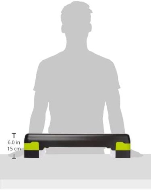 Versatile Exercise Step Platform – Yellow & Black – Supports 200 lbs Capacity