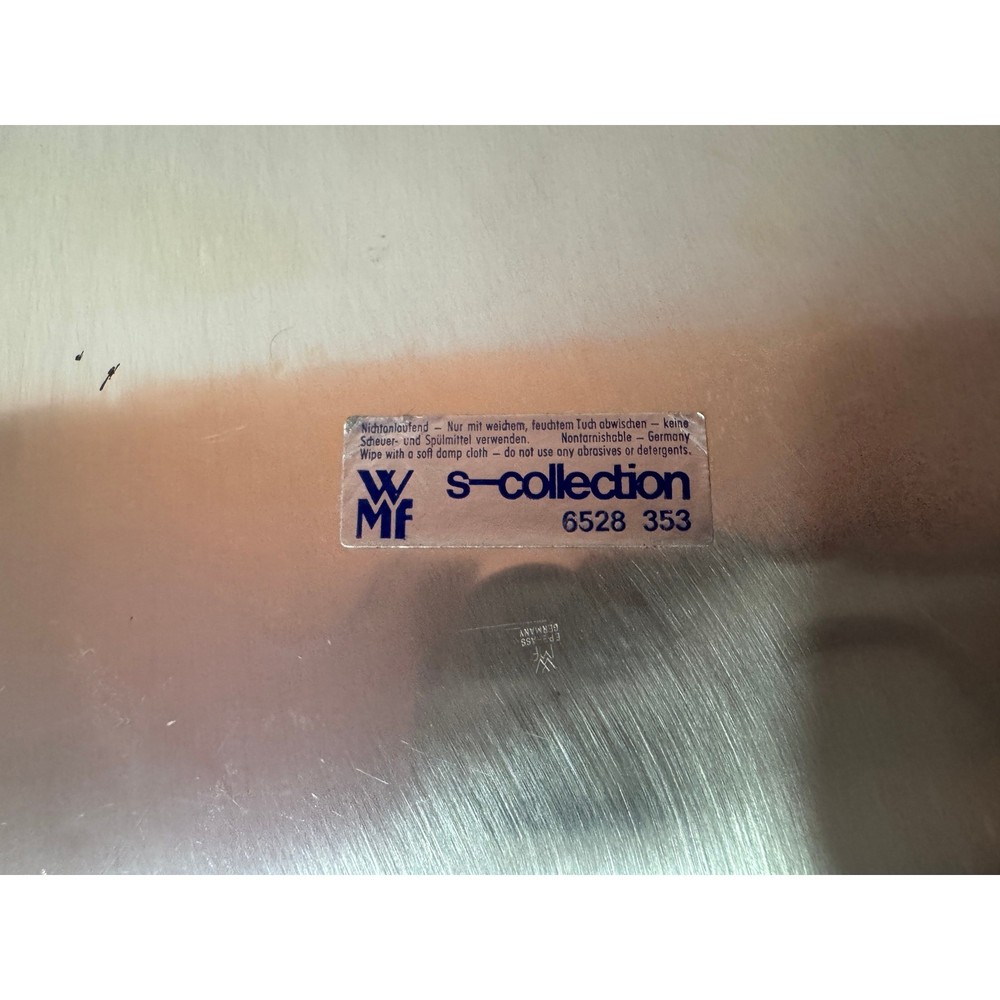 WMF Silver Plate Dessert Candy Dish Tray Art Deco Floral Etched German S-Collect