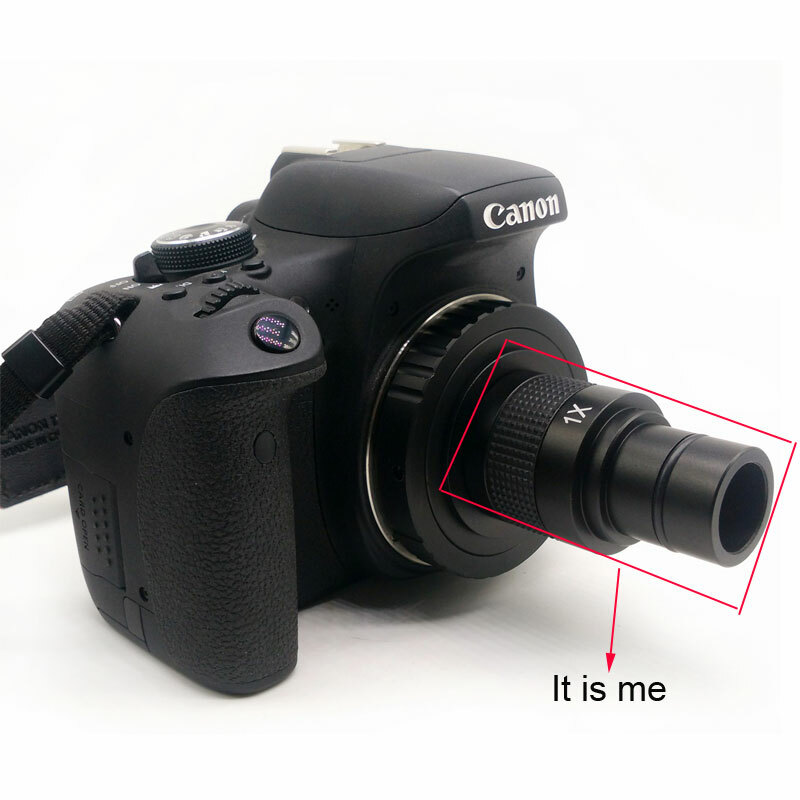 1X Microscope Camera Digital Eyepiece C Mount Lens Adapter with Adapter Rings