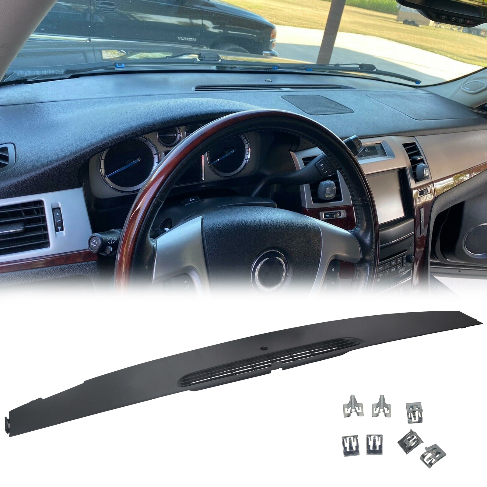 Upper Dash Front Section Trim Panel For 07-13 Chevrolet GMC replace 23224733