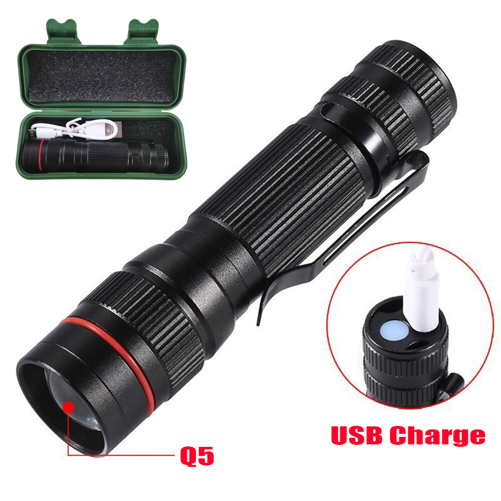 2PCS Strong Clip LED Camping Warning Flash Light Mini Emergency Flashlights