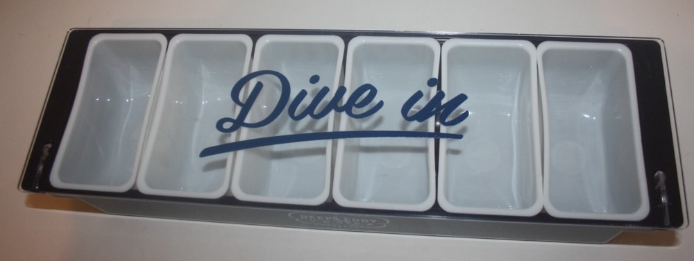 Deep Eddy Vodka Condiment Bar Tray 6 Bins