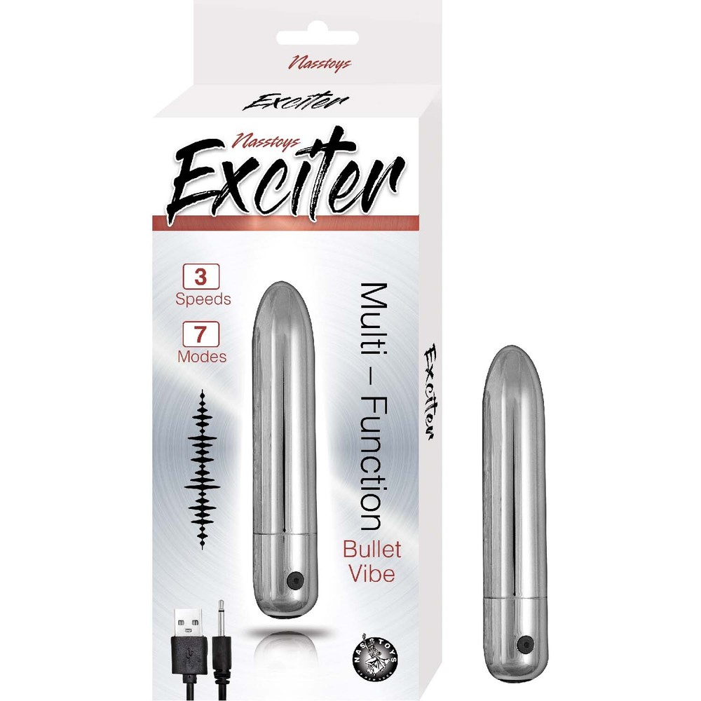Exciter Multi Function Rechargeable Bullet Vibrator Multi Mode Vibe Waterproof