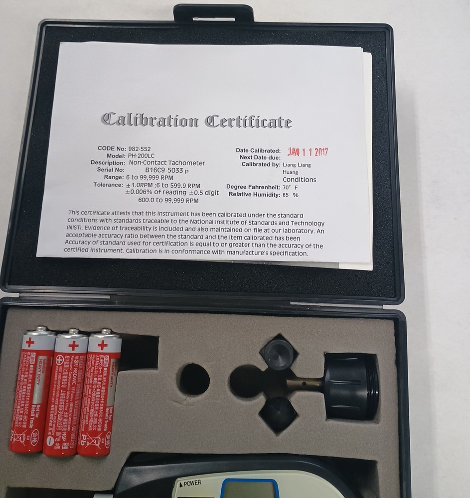 Mitutoyo 982-552 Digital Hand Tachometer PH-200LC Missing piece