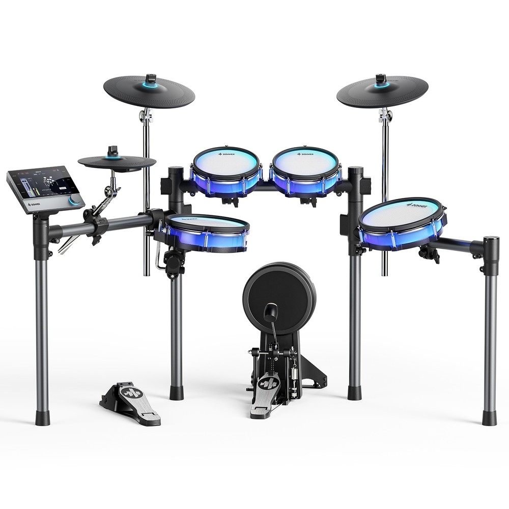 Donner BackBeat Electronic Drum Kit with Touchscreen Customize Drum Pad Colors