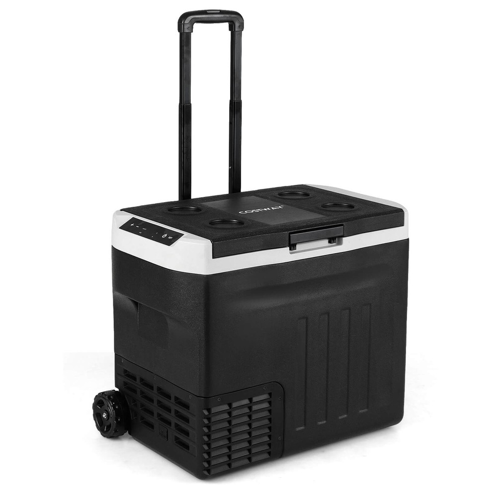 12 Volt Car Refrigerator w/ -4℉~68℉ Adjustable Range Divider for Camping