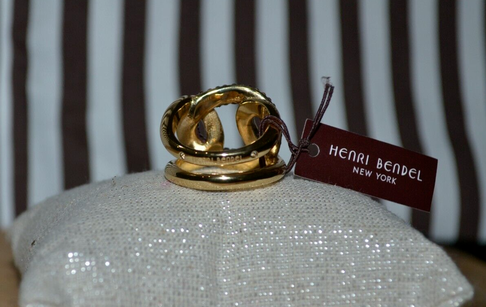 Henri Bendel Pave Link Ring - You Pick Size