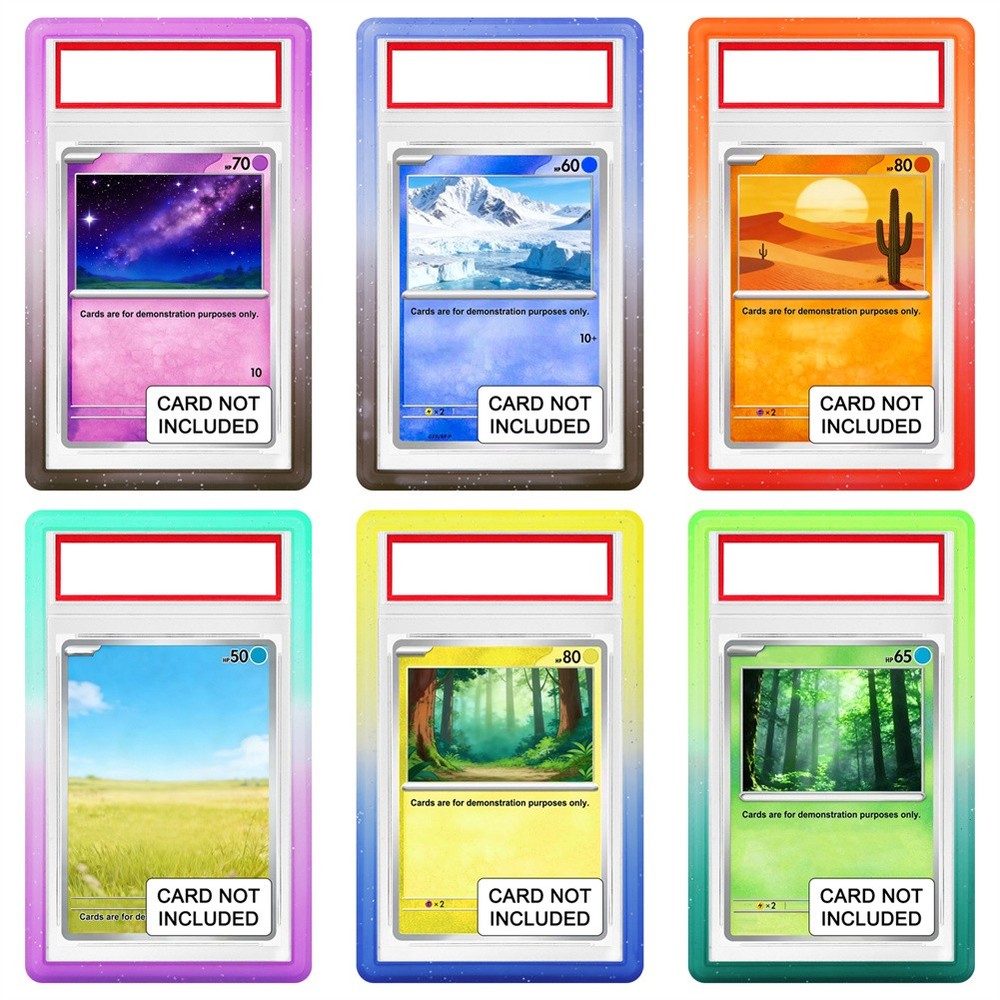1-30x Gradient Graded Card Slab Bumper Guard Protector Skin TPU STACKABLE