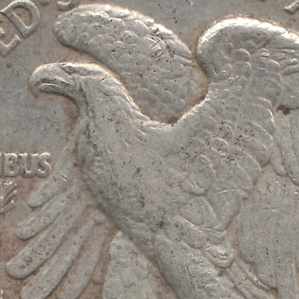 1937 D Walking Liberty Half Dollar, AU