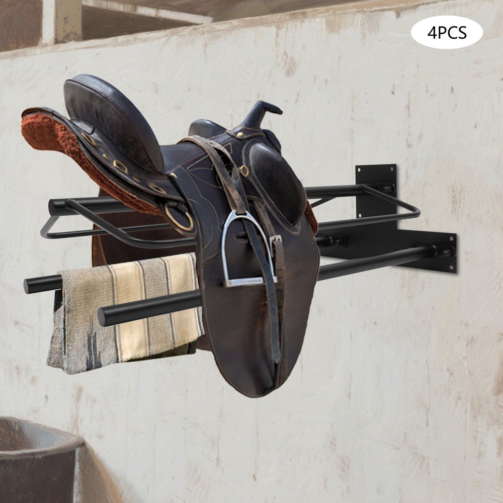 4 Saddle Racks Saddle Rack With Double Pad Bars Modern Wall Mounted Saddle Rack