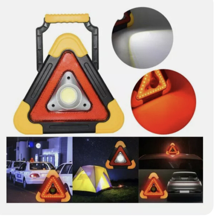 Hurry-bolt multi-function 11” Cob Work Light,5 Mode,solar or usb Charge, w Stand