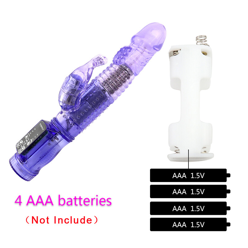 9 inch Rechargeable Dildo Vibrator Rabbit Clit G-spot Massager Sex Toys Women