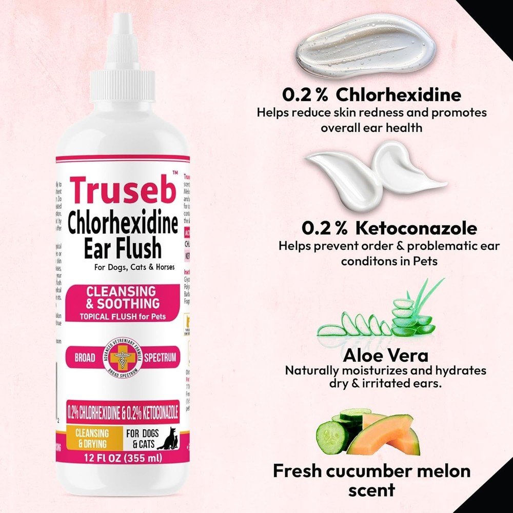 Soothing Aloe Ear Flush - Ketoconazole & Chlorhexidine