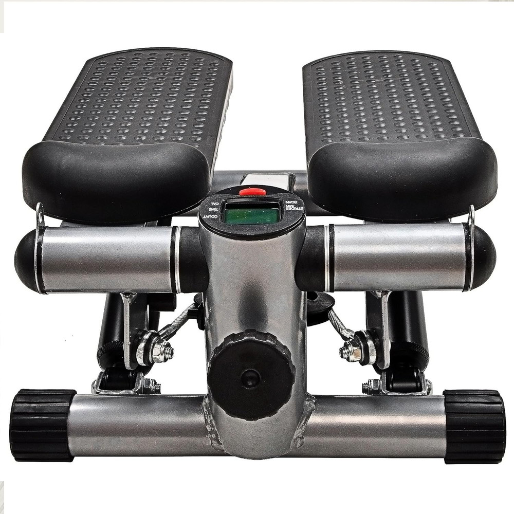 Adjustable Mini Stair Stepper with Resistance Bands & Step Counter for Home Work