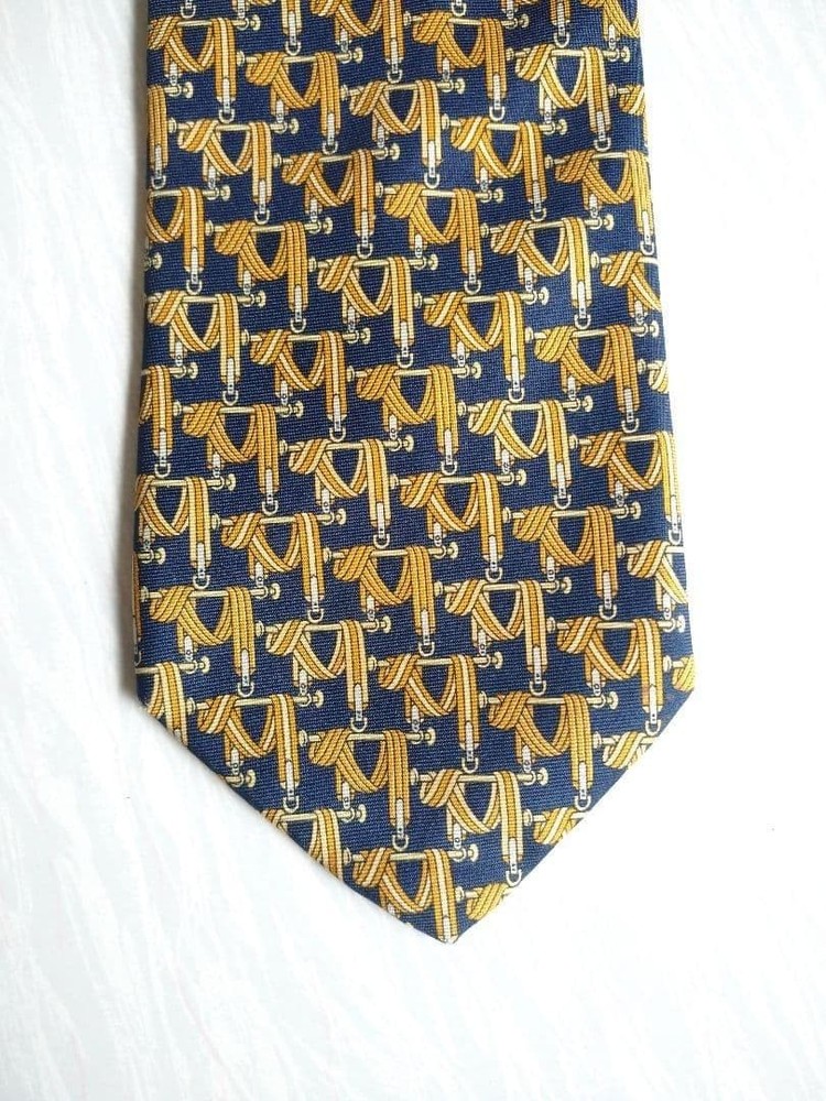 Longchamp Silk Tie Made in Italy Pattern