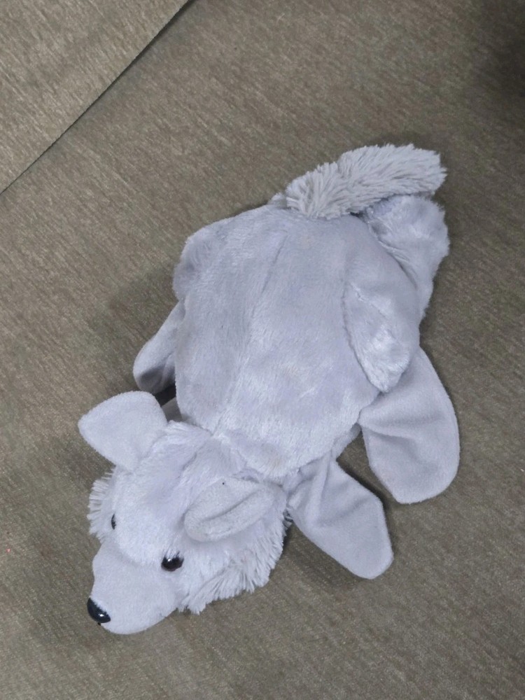 Dream Grey Wolf 10" Hand Puppet Plush