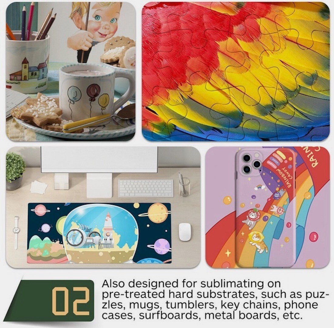 500 Sheets13"x19" Heat Sublimation Transfer Paper for Inkjet Dye Sub Printers