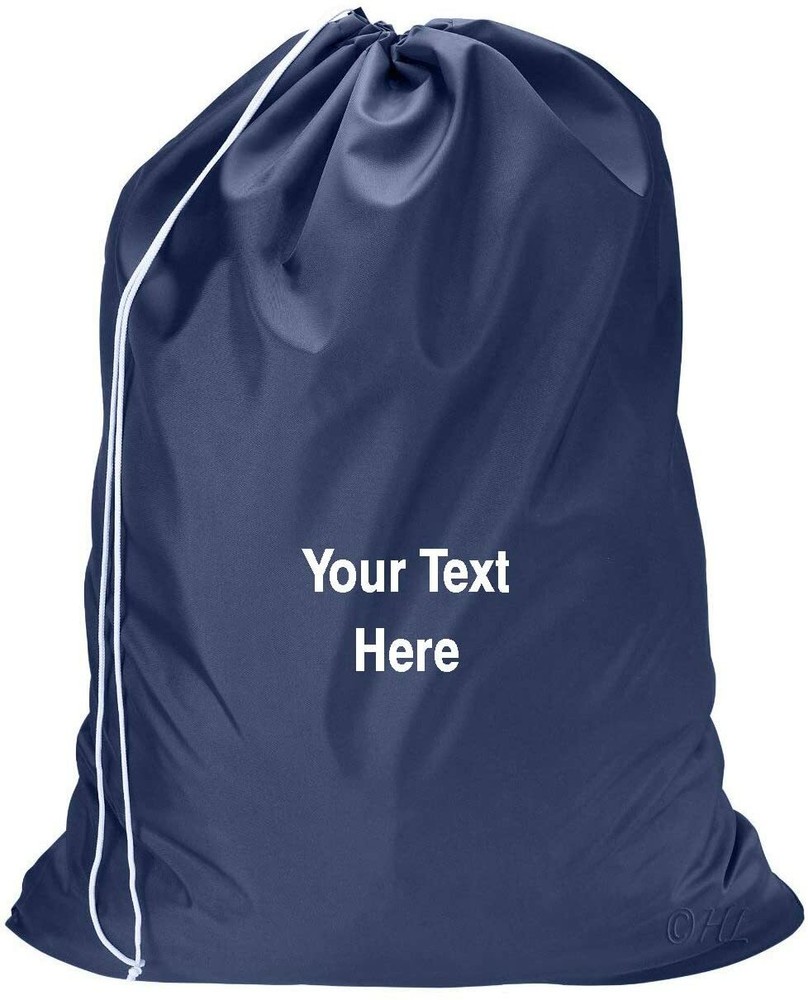 Gilbin Personalized Nylon Laundry Bag - Locking Drawstring Closure